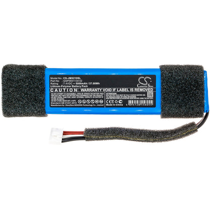 7.4V, 5000mAh, Li-Polymer Battery fits Jbl, Xtreme Splashproof, 37Wh