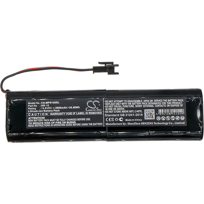 14.8V, 2600mAh, Li-ion Battery fits Mipro, Ma-100, Ma-303, 38.48Wh