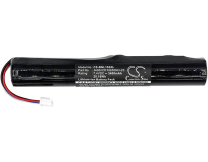 7.4V, 3400mAh, Li-ion Battery fits Bang & Olufsen, Beolit 15, Beolit 17, 25.16Wh