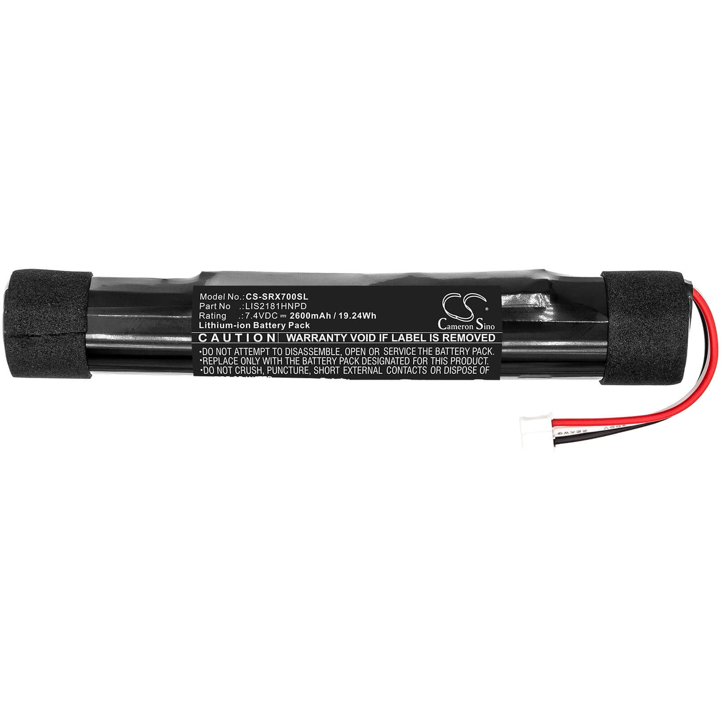 7.4V, 2600mAh, Li-ion Battery fits Sony, Srs-btx300, Srs-x7, 19.24Wh