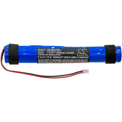 7.4V, 2600mAh, Li-ion Battery fits Nyne, Vibe, 19.24Wh