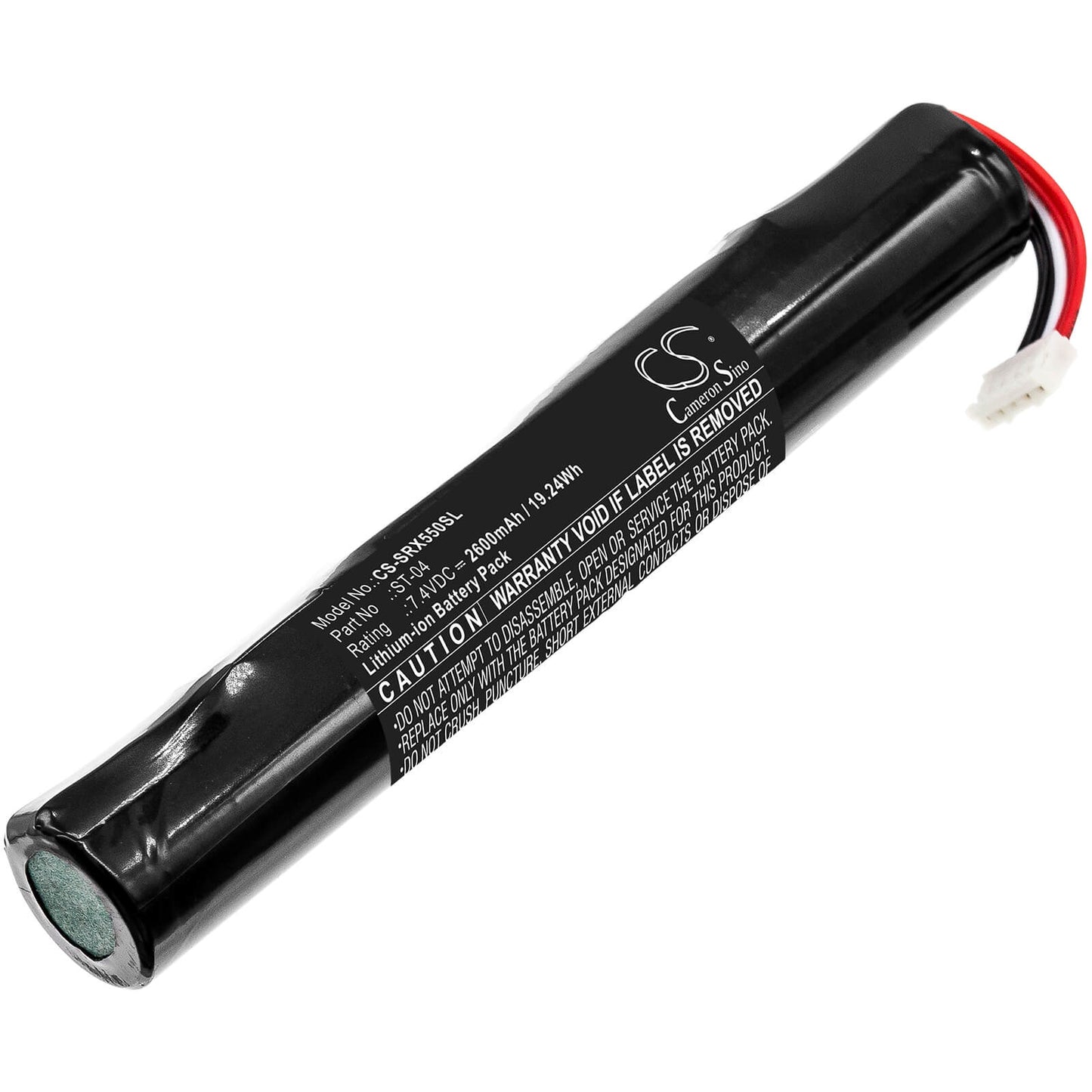 7.4V, 2600mAh, Li-ion Battery fits Sony, Srs-x55, Srs-x77, 19.24Wh