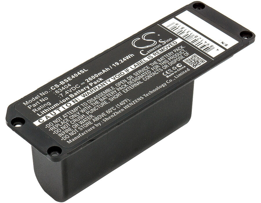 CS-BSE404SL, Speaker 7.4V, 2600mAh, Li-ion Battery fits Bose, 413295, Soundlink Mini, 19.24Wh