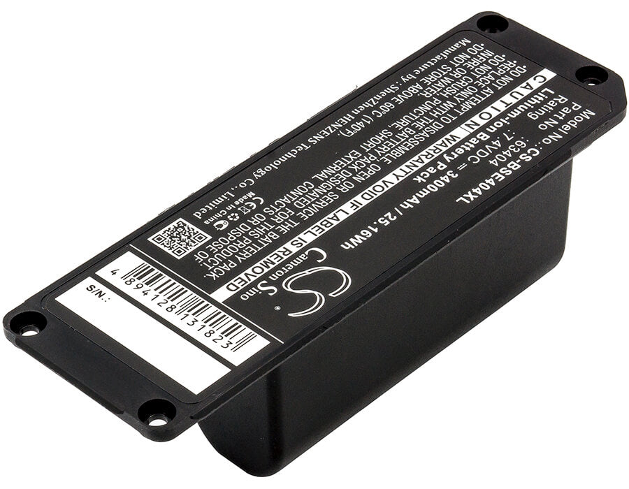 7.4V, 3400mAh, Li-ion Battery fits Bose, 413295, Soundlink Mini, 25.16Wh