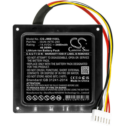14.4V, 3400mAh, Li-ion Battery fits Jbl, Partybox 100, 48.96Wh