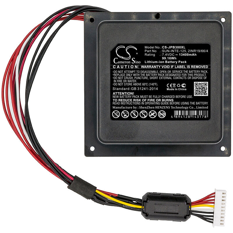 7.4V, 13400mAh, Li-ion Battery fits Jbl, Jblpartybox300cn, Partybox 300, 99.16Wh