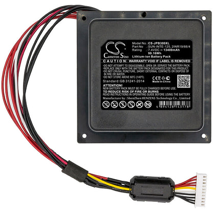 7.4V, 13400mAh, Li-ion Battery fits Jbl, Jblpartybox300cn, Partybox 300, 99.16Wh