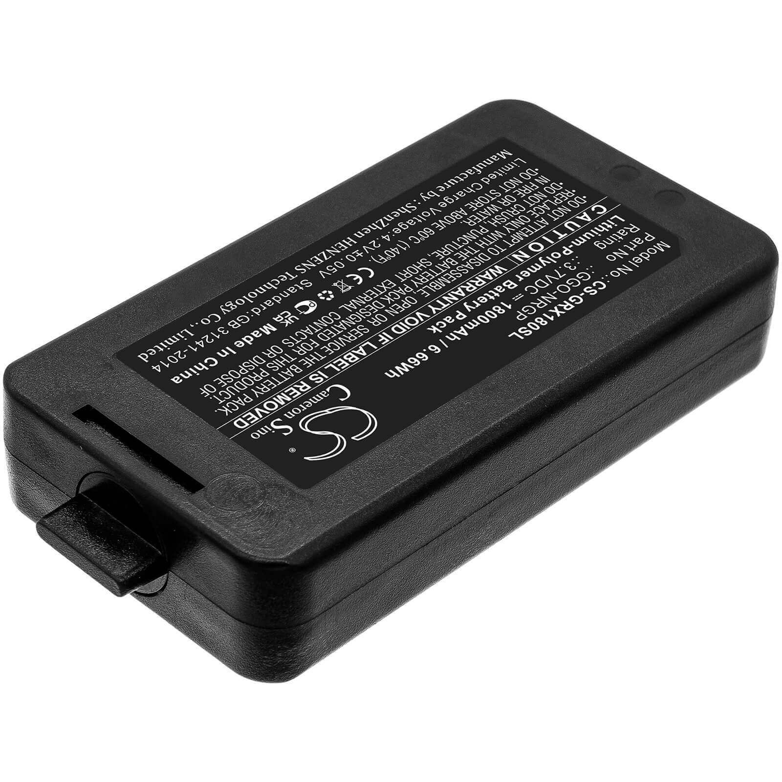 3.7V, 1800mAh, Li-Polymer Battery fits Green-go, Wbpx Wireless Beltpack, 6.66Wh