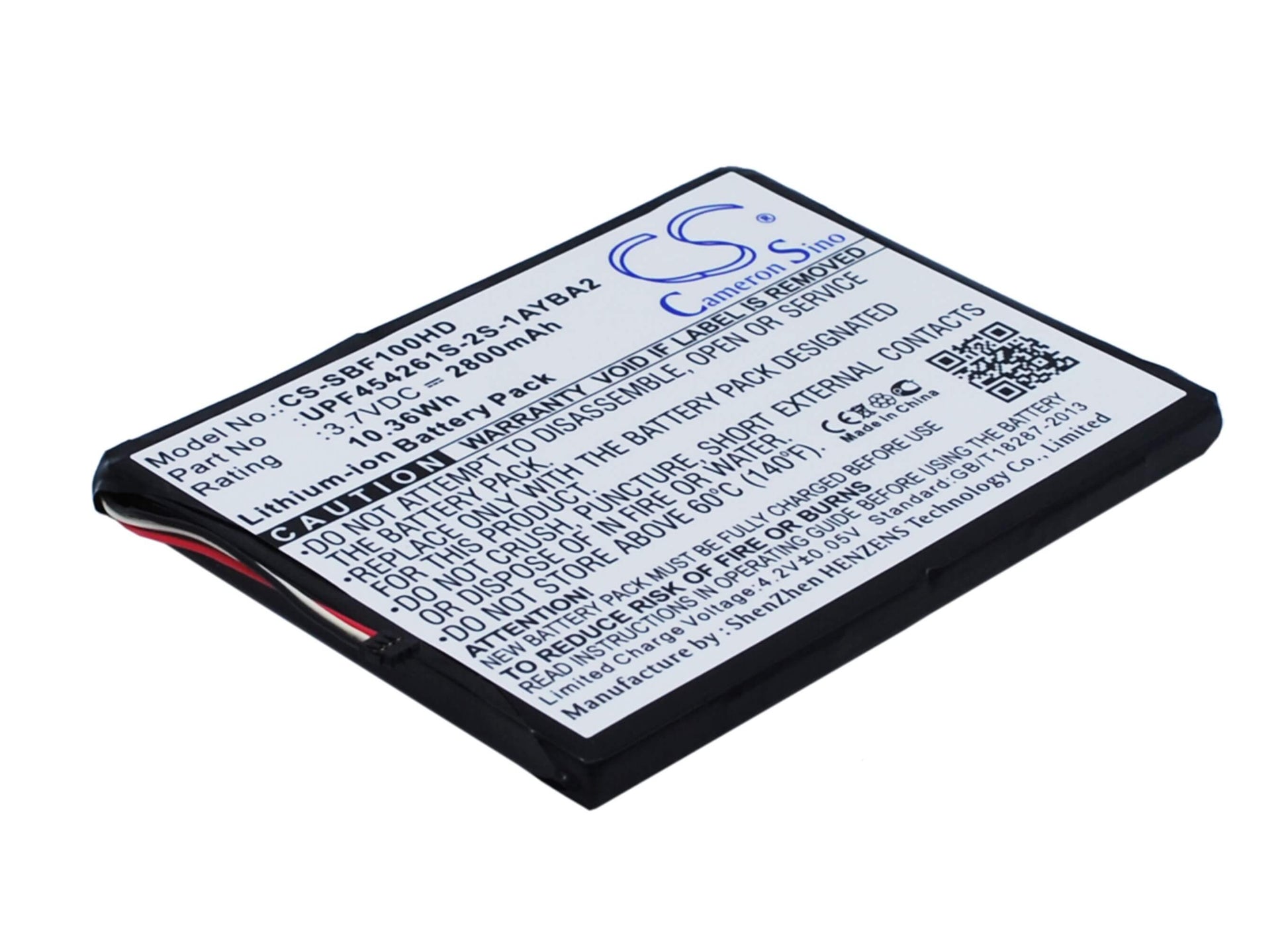 3.7V, 2800mAh, Li-ion Battery fits Seagate, 1ayba2, Stck1000100, 10.36Wh