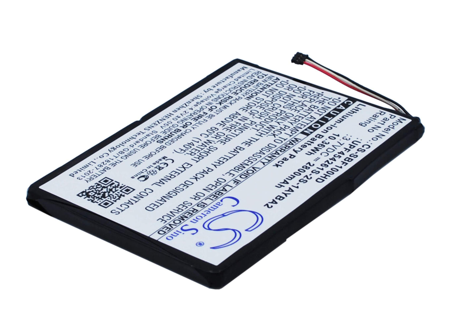 3.7V, 2800mAh, Li-ion Battery fits Seagate, 1ayba2, Stck1000100, 10.36Wh