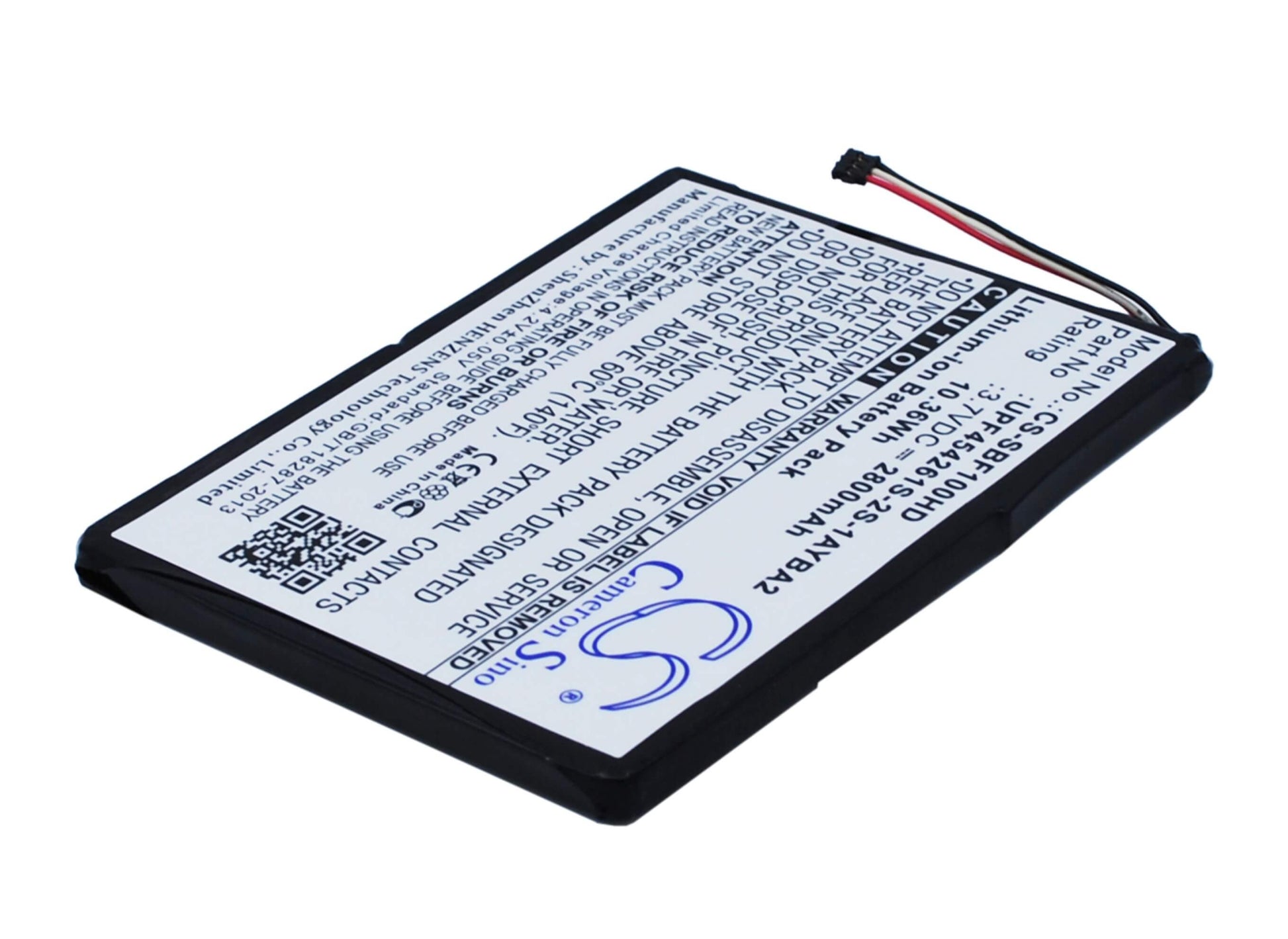 3.7V, 2800mAh, Li-ion Battery fits Seagate, 1ayba2, Stck1000100, 10.36Wh