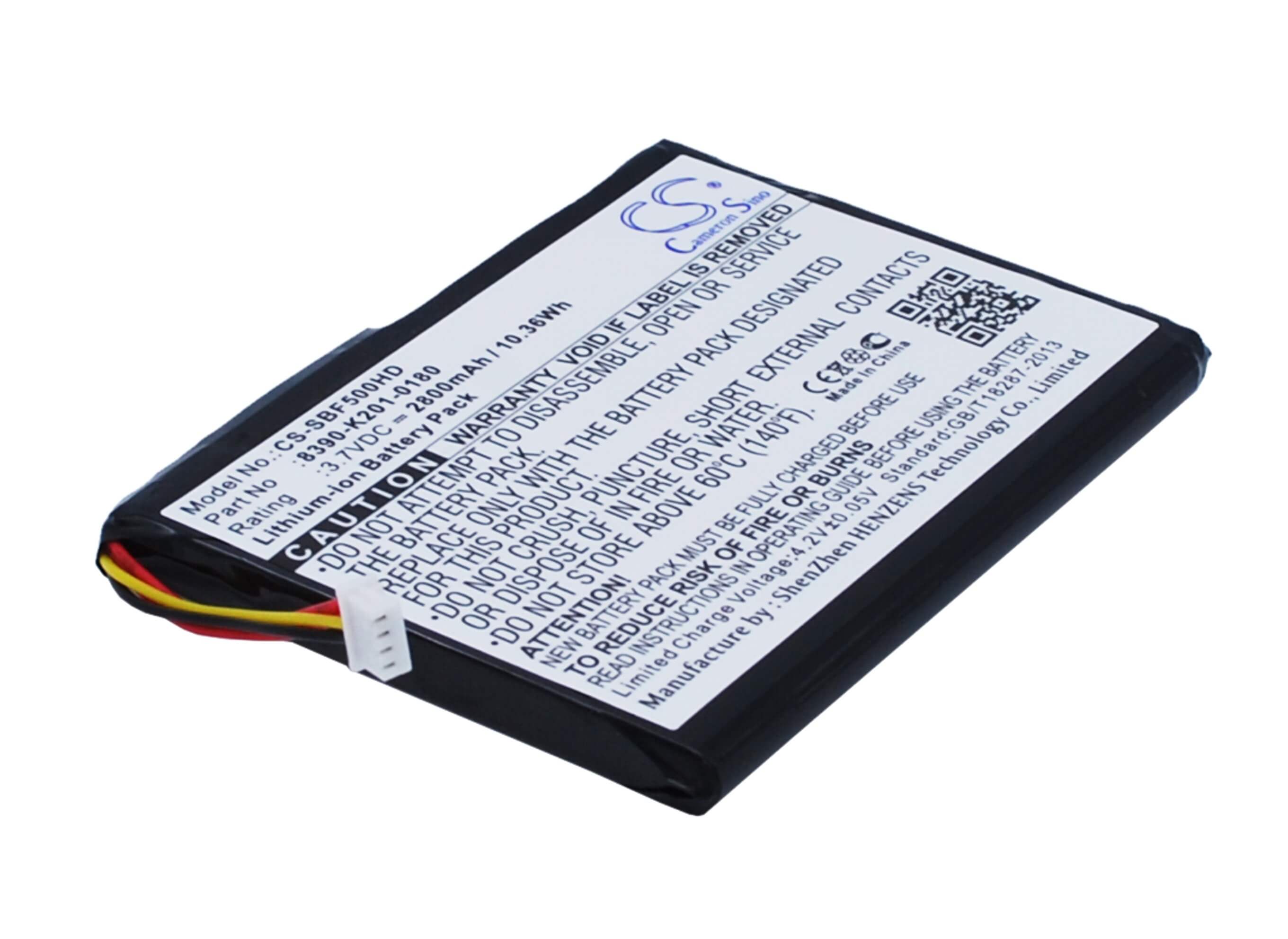 3.7V, 2800mAh, Li-ion Battery fits Seagate, Goflex Satellite Mobile Wirele, Goflex Satellite Mobile Wirele, 10.36Wh