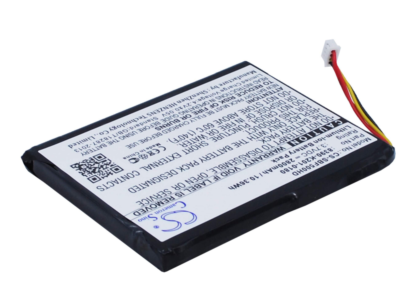 3.7V, 2800mAh, Li-ion Battery fits Seagate, Goflex Satellite Mobile Wirele, Goflex Satellite Mobile Wirele, 10.36Wh