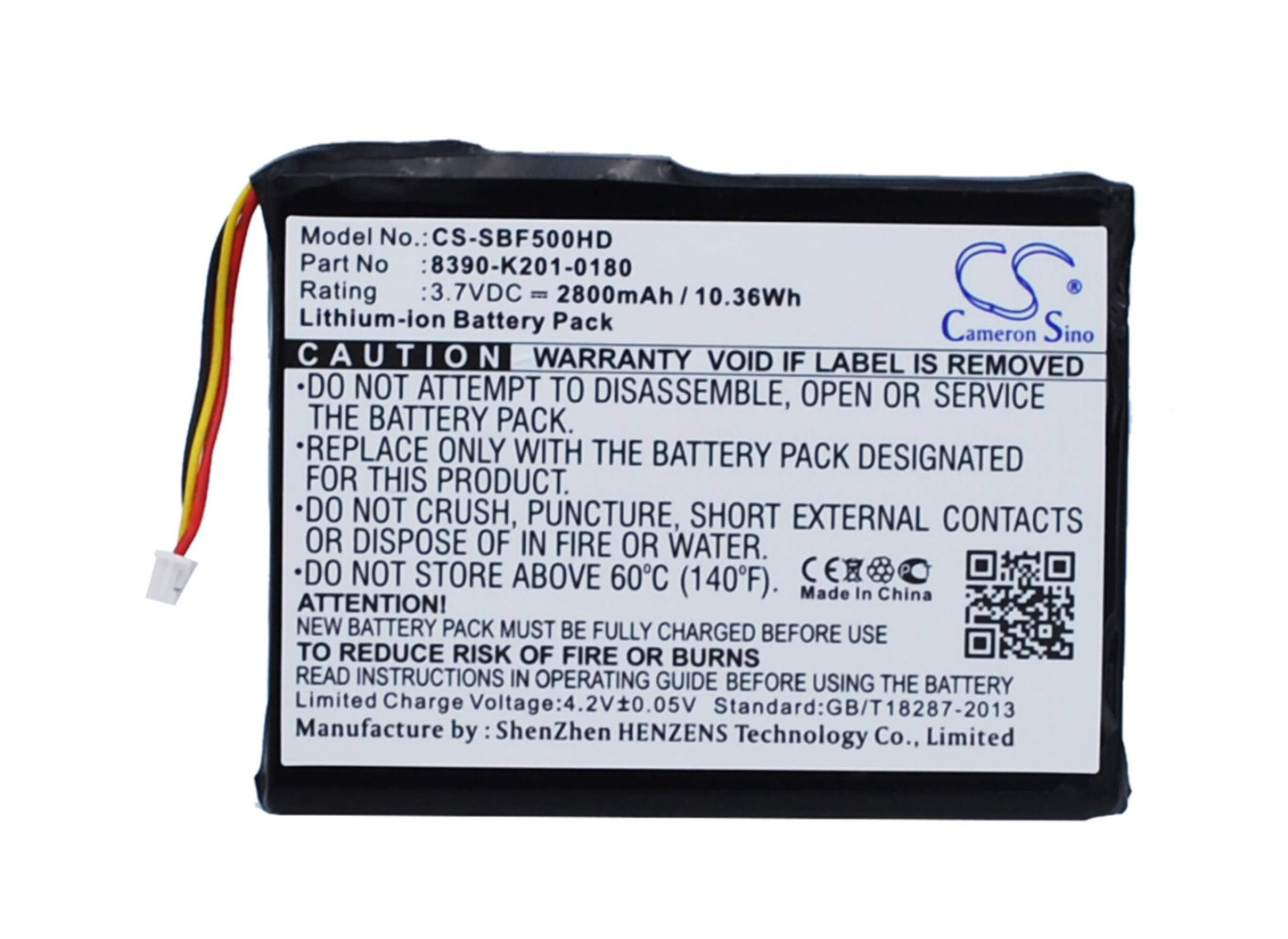 3.7V, 2800mAh, Li-ion Battery fits Seagate, Goflex Satellite Mobile Wirele, Goflex Satellite Mobile Wirele, 10.36Wh