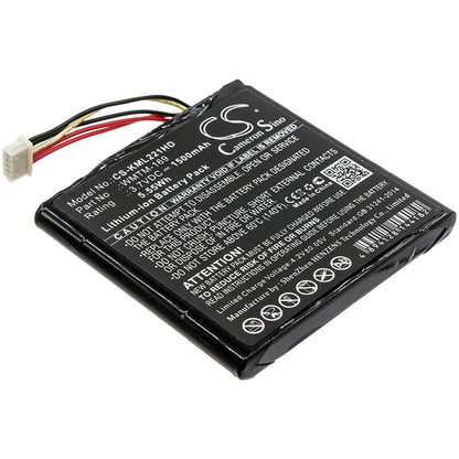 3.7V, 1500mAh, Li-ion Battery fits Kingston, Mlw221, 5.55Wh