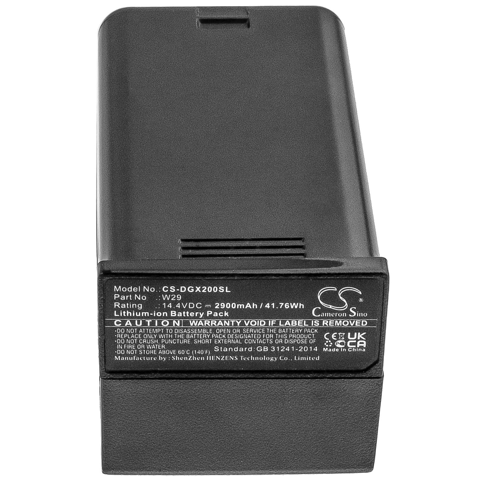 14.4V, 2900mAh, Li-ion Battery fits Godox, Ad200, Ad200 Pro, 41.76Wh
