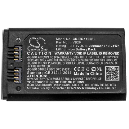 7.4V, 2600mAh, Li-ion Battery fits Godox, V1, 19.24Wh
