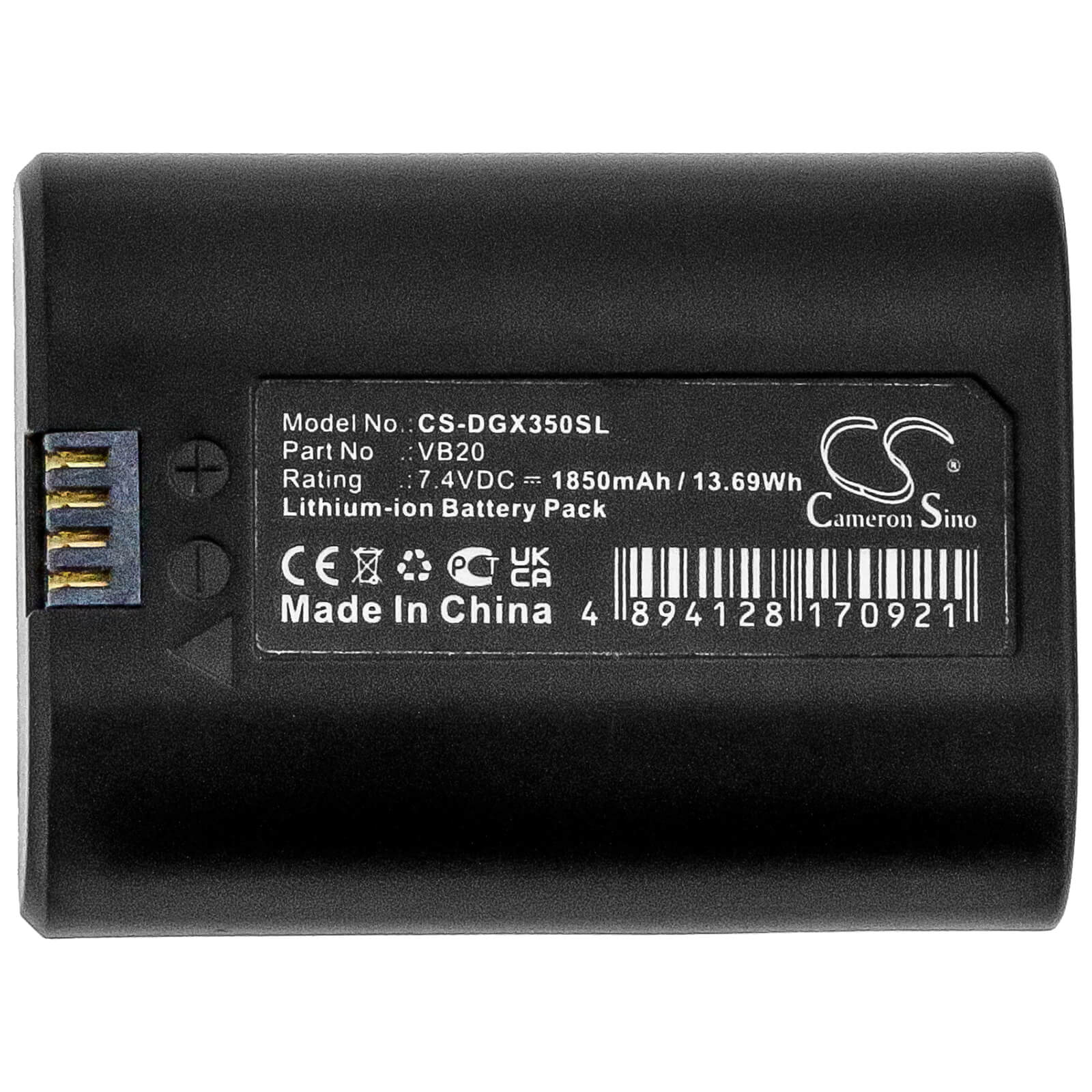 7.4V, 1850mAh, Li-ion Battery fits Godox, V350, V350c, 13.69Wh