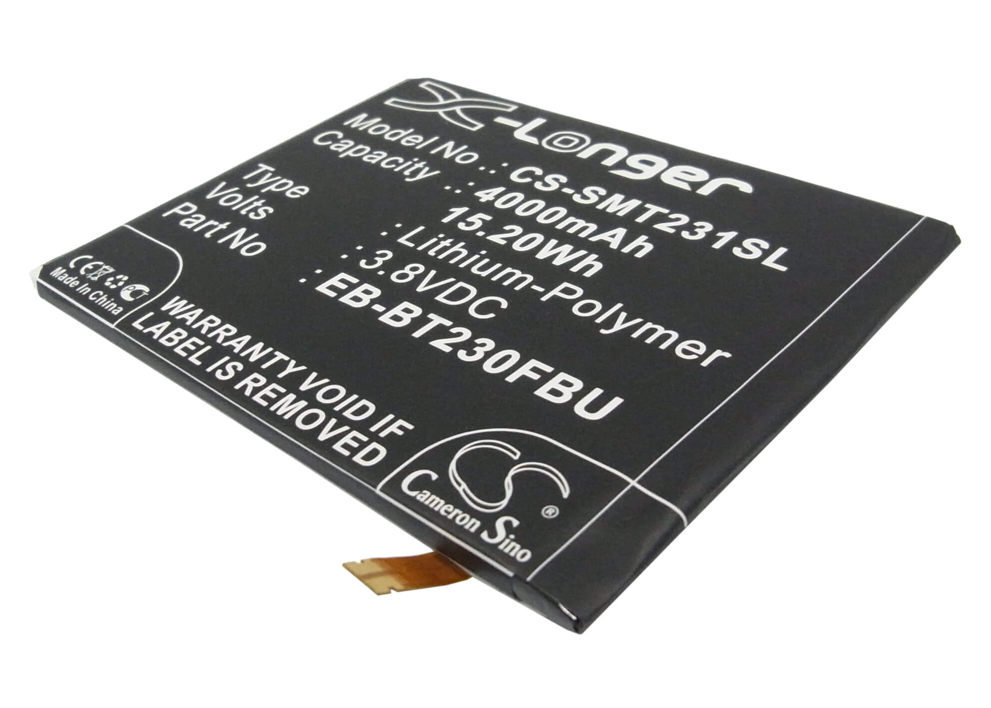 3.8V, 4000mAh, Li-Polymer Battery fits Samsung, 403sc, Degas, 15.2Wh