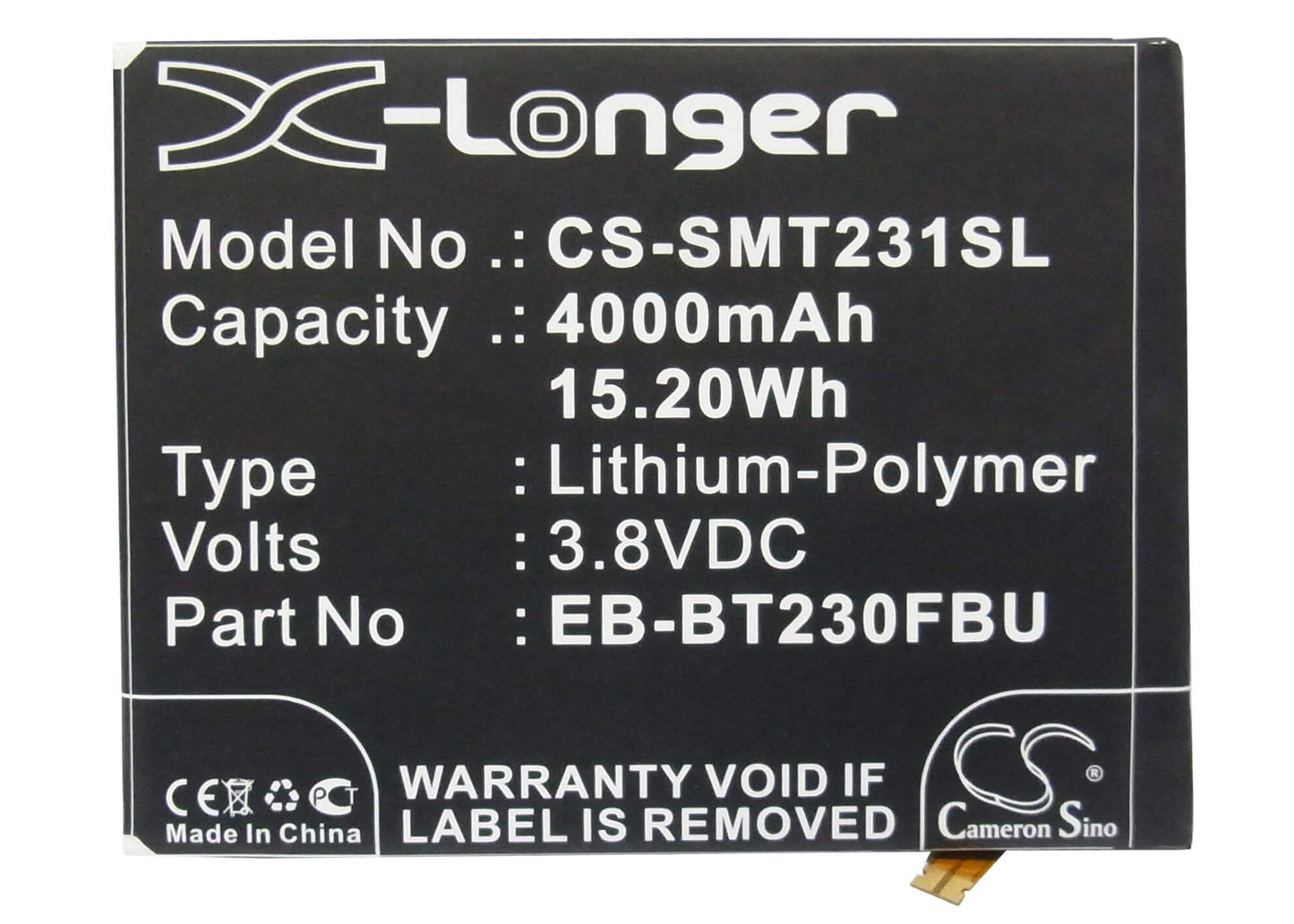 3.8V, 4000mAh, Li-Polymer Battery fits Samsung, 403sc, Degas, 15.2Wh