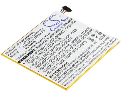 3.8V, 3500mAh, Li-Polymer Battery fits Asus, Ast21, Me181c, 13.3Wh
