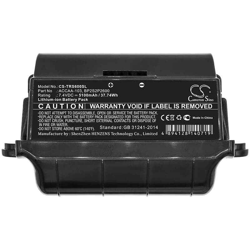 7.4V, 5100mAh, Li-ion Battery fits Trimble, Rugged Tablet Yellow 80gb, Yma-fys6as-00, 37.74Wh