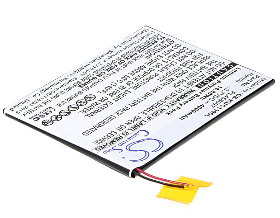 3.7V, 4000mAh, Li-Polymer Battery fits Kurio, 7s, C1300, 14.8Wh