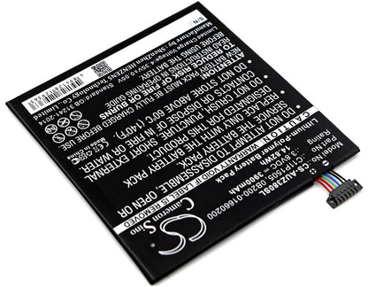 3.8V, 3900mAh, Li-Polymer Battery fits Asus, P022, P024, 14.82Wh