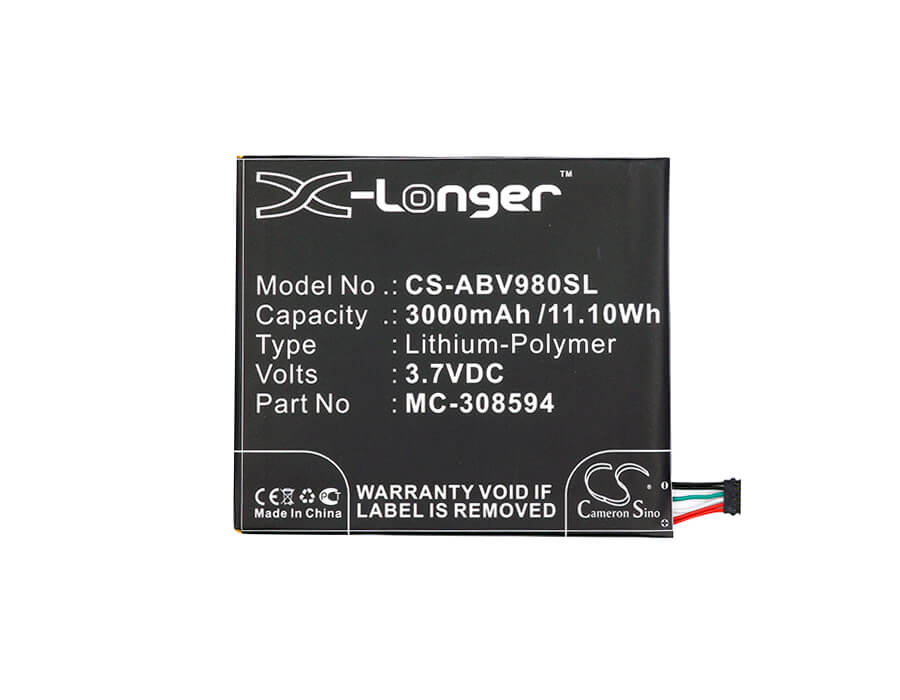 3.7V, 3000mAh, Li-Polymer Battery fits Amazon, Kindle Fire 7 5tth Gen, Sv98ln, 11.1Wh