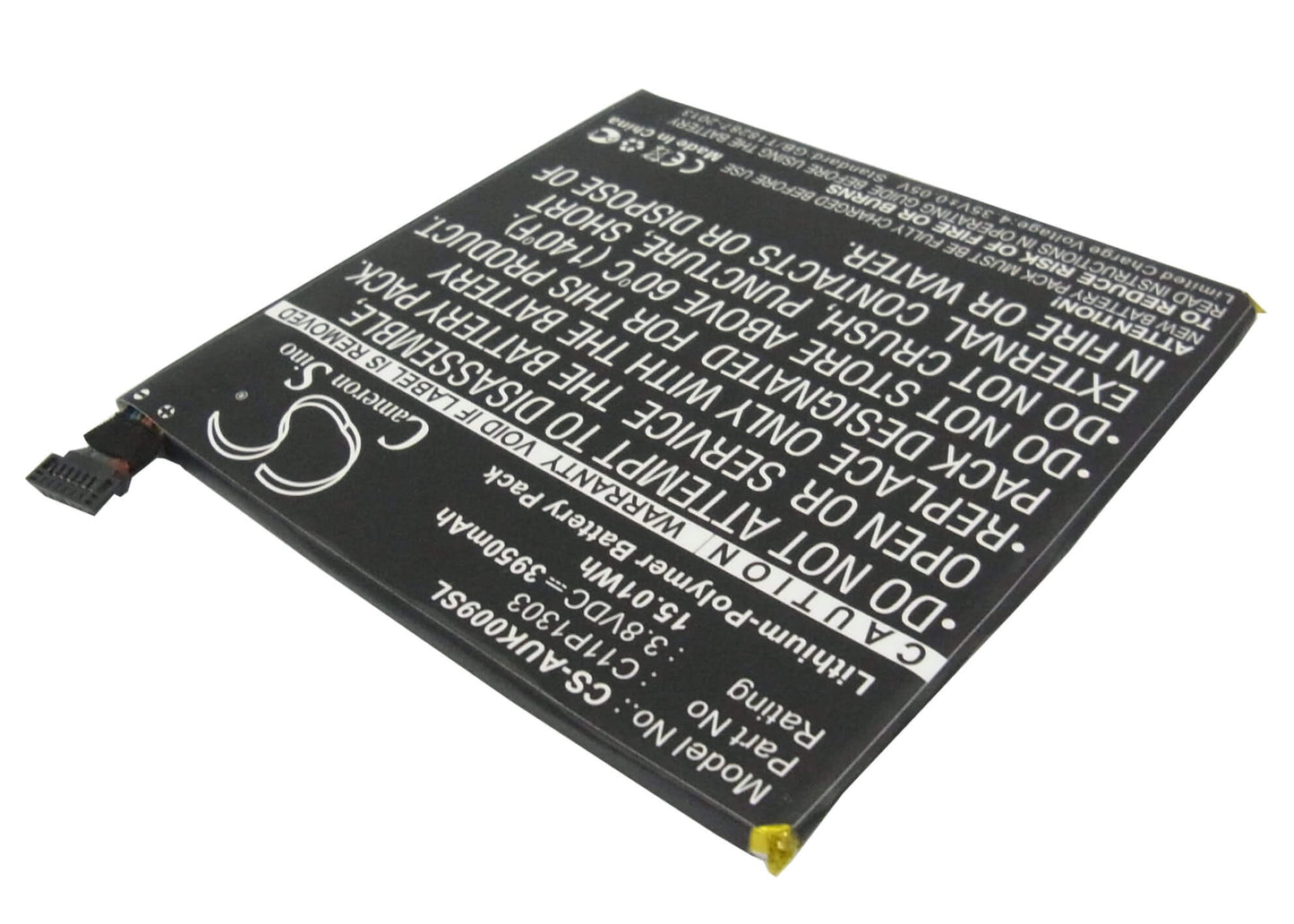 3.8V, 3950mAh, Li-Polymer Battery fits Google, Me571k, Me571kl, 15.01Wh