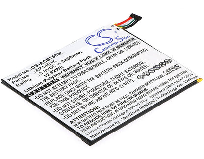 3.8V, 3400mAh, Li-Polymer Battery fits Acer, Iconia One 7 B1-750, 12.92Wh