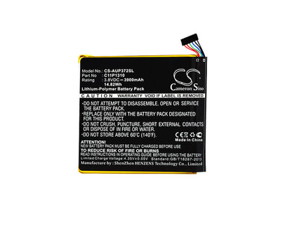 3.8V, 3900mAh, Li-Polymer Battery fits Asus, Fonepad 7, Me372cg, 14.82Wh