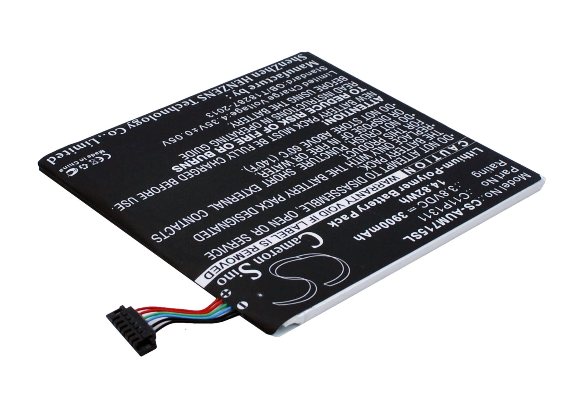 3.8V, 3900mAh, Li-Polymer Battery fits Asus, Fonepad 7 Me175cg, Fonepad Me175cg Fonepad 7, 14.82Wh