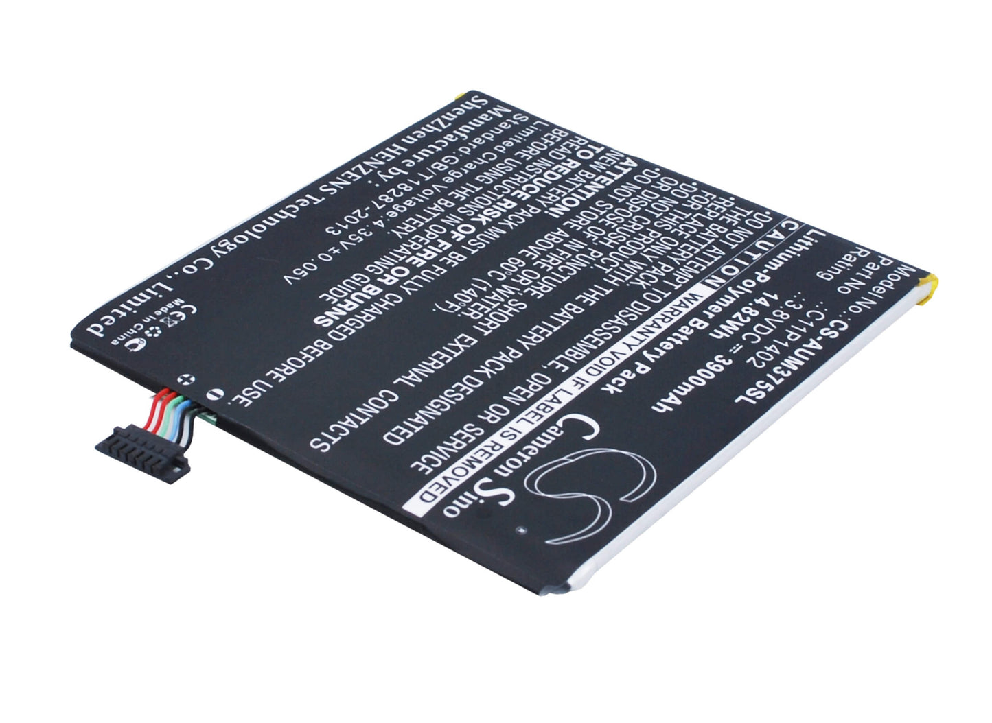 3.8V, 3900mAh, Li-Polymer Battery fits Asus, Fe375cg, Fe375cxg, 14.82Wh