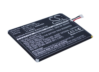 3.7V, 3200mAh, Li-Polymer Battery fits Lenovo, A2, A2107, 11.84Wh
