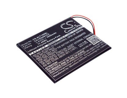 3.8V, 3000mAh, Li-Polymer Battery fits Alcatel, Onetouch T10, Ot-t10, 11.4Wh