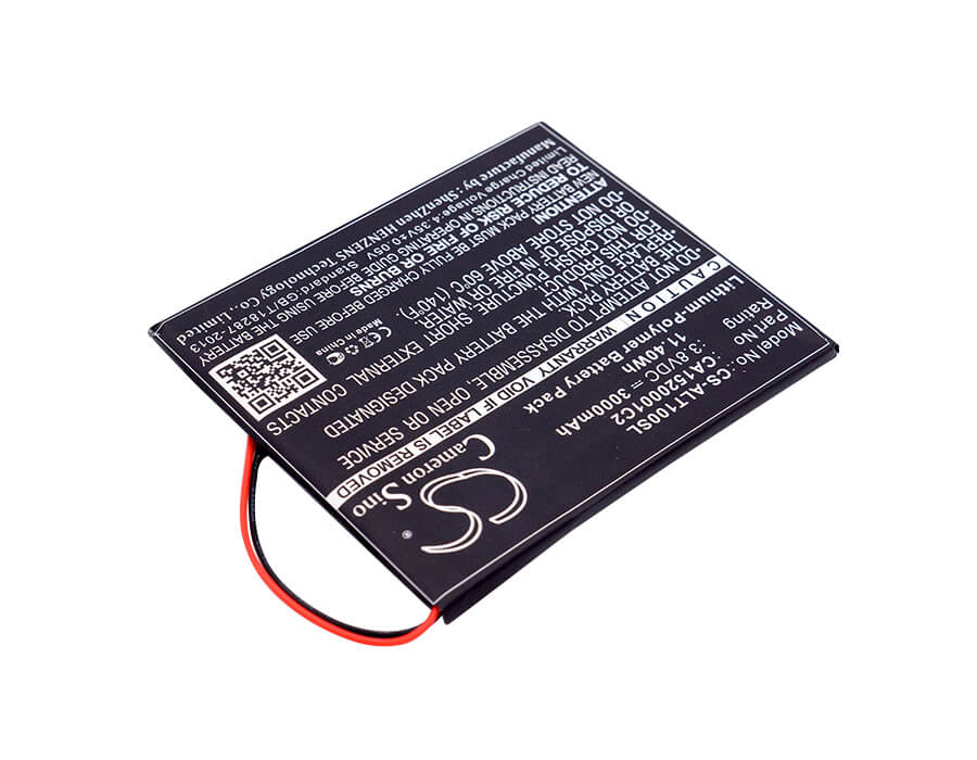 3.8V, 3000mAh, Li-Polymer Battery fits Alcatel, Onetouch T10, Ot-t10, 11.4Wh