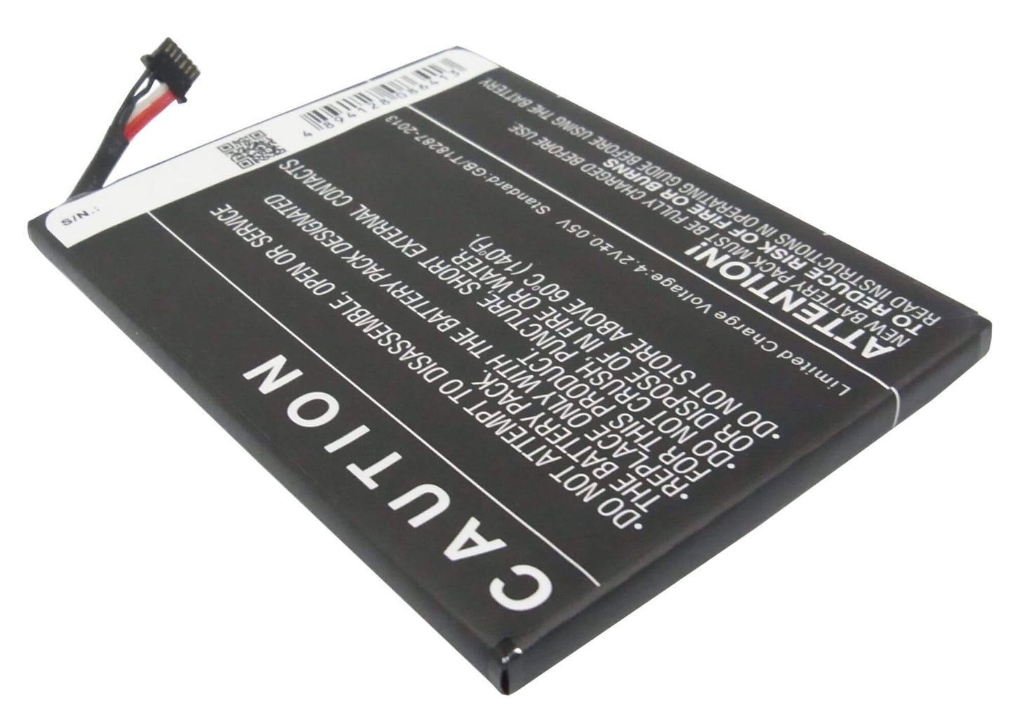 3.7V, 3250mAh, Li-Polymer Battery fits Htc, R7, 12.025Wh