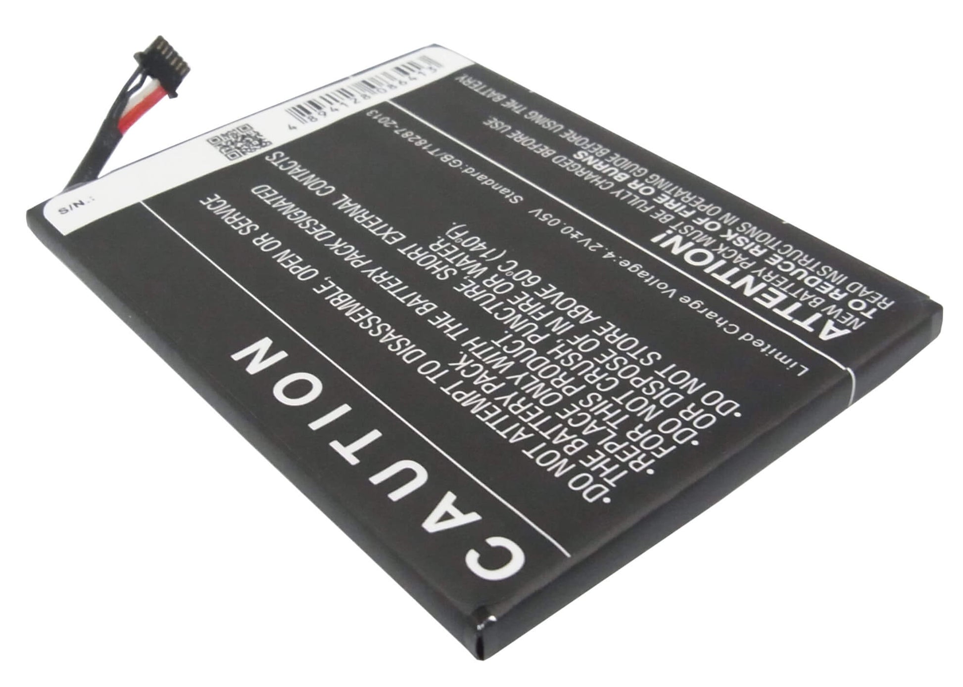 3.7V, 3250mAh, Li-Polymer Battery fits Htc, R7, 12.025Wh