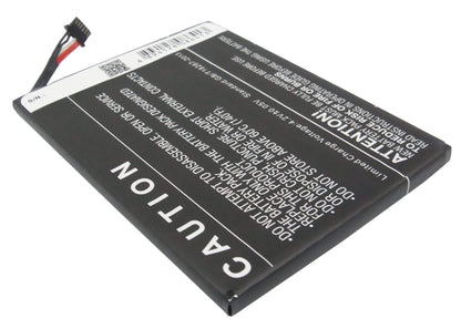 3.7V, 3250mAh, Li-Polymer Battery fits Htc, R7, 12.025Wh