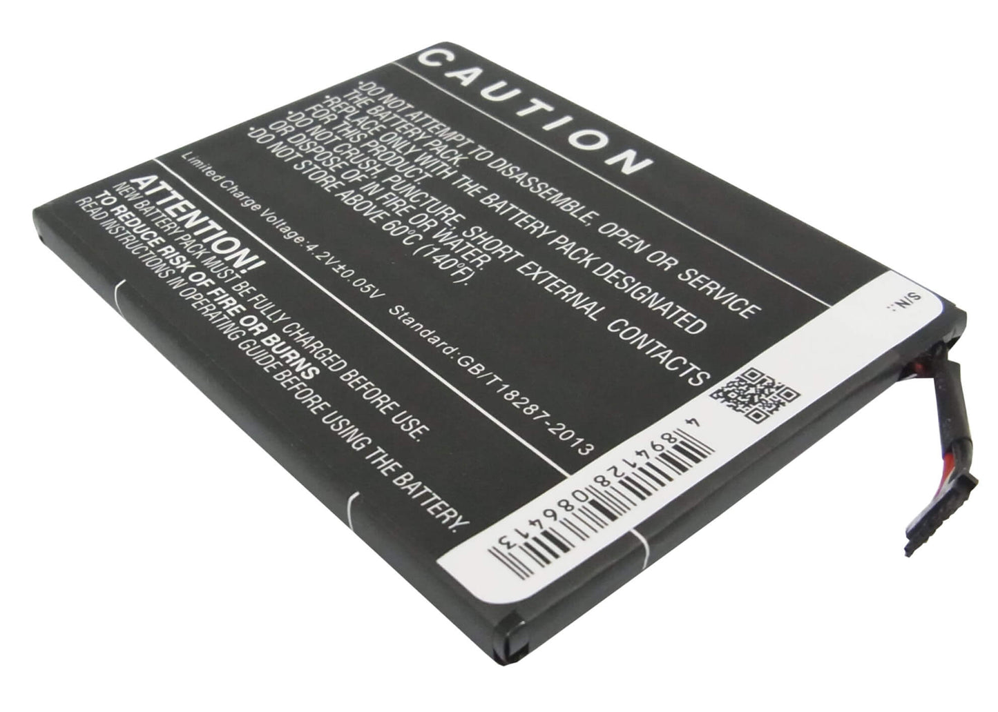 3.7V, 3250mAh, Li-Polymer Battery fits Htc, R7, 12.025Wh