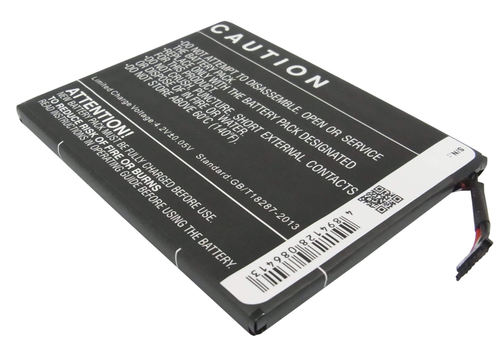 3.7V, 3250mAh, Li-Polymer Battery fits Htc, R7, 12.025Wh