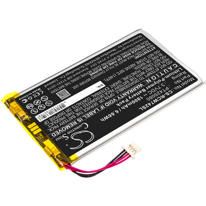 3.7V, 1800mAh, Li-Polymer Battery fits Rca, Rct6773w22, Rct6773w22b, 6.66Wh