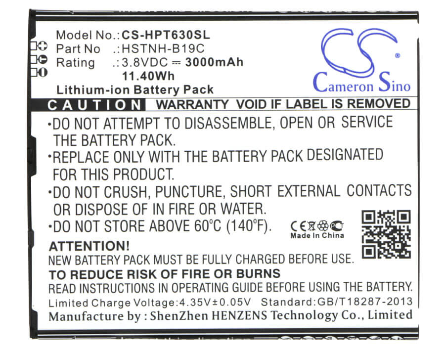 3.8V, 3000mAh, Li-Polymer Battery fits Hp, 6301ra, 6401la, 11.4Wh