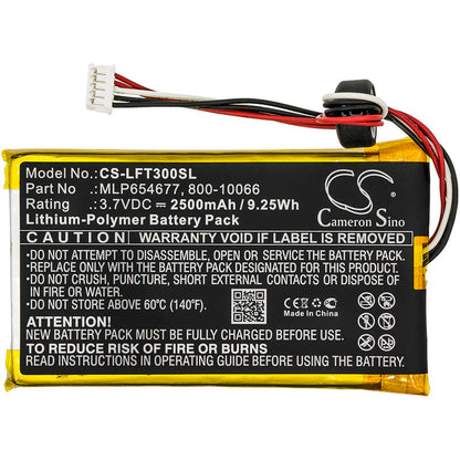 3.7V, 2500mAh, Li-Polymer Battery fits Leapfrog, Leappad 3, Leappad3, 9.25Wh
