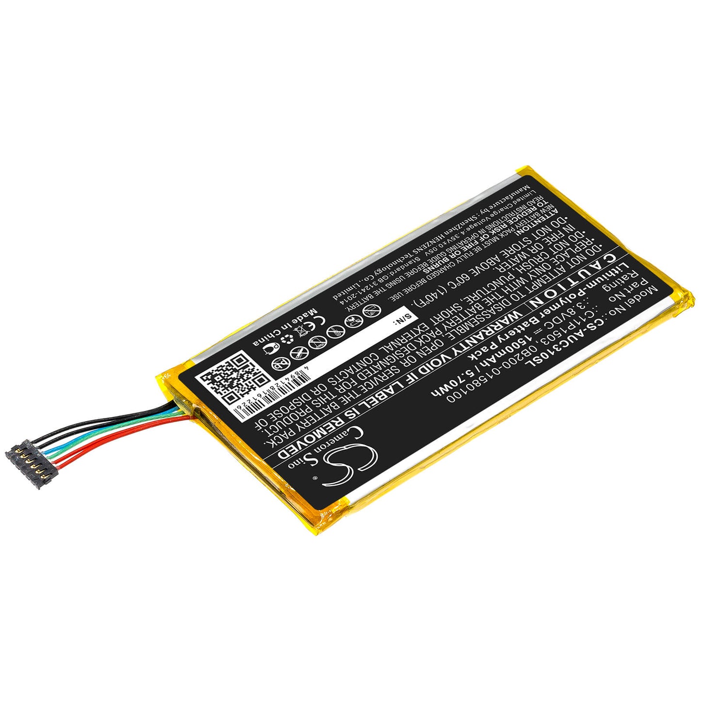 3.8V, 1500mAh, Li-Polymer Battery fits Asus, Zenpad 10 Lte, Zenpad 10 Z300cl, 5.7Wh