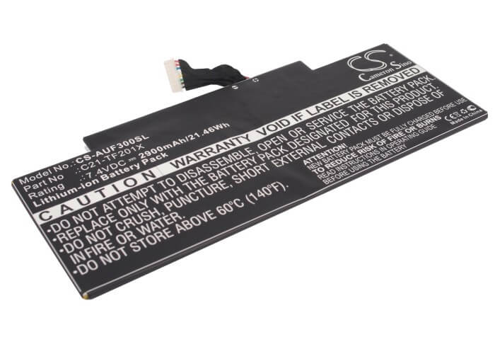 7.4V, 2900mAh, Li-Polymer Battery fits Asus, Tf300, Tf300t, 21.46Wh