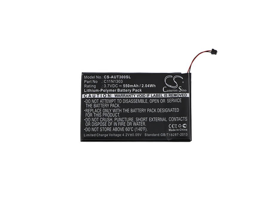 3.7V, 550mAh, Li-Polymer Battery fits Asus, Transformer Book T300l Keyboar, Transformer Book T300la, 2.035Wh