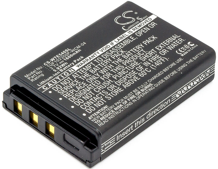 3.7V, 1600mAh, Li-ion Battery fits Wacom, Intuos4 Wireless, Ptk-540wl, 5.92Wh