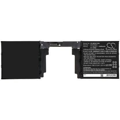 11.36V, 5400mAh, Li-Polymer Battery fits Microsoft, Surface Book 2 1793 15, 61.344Wh